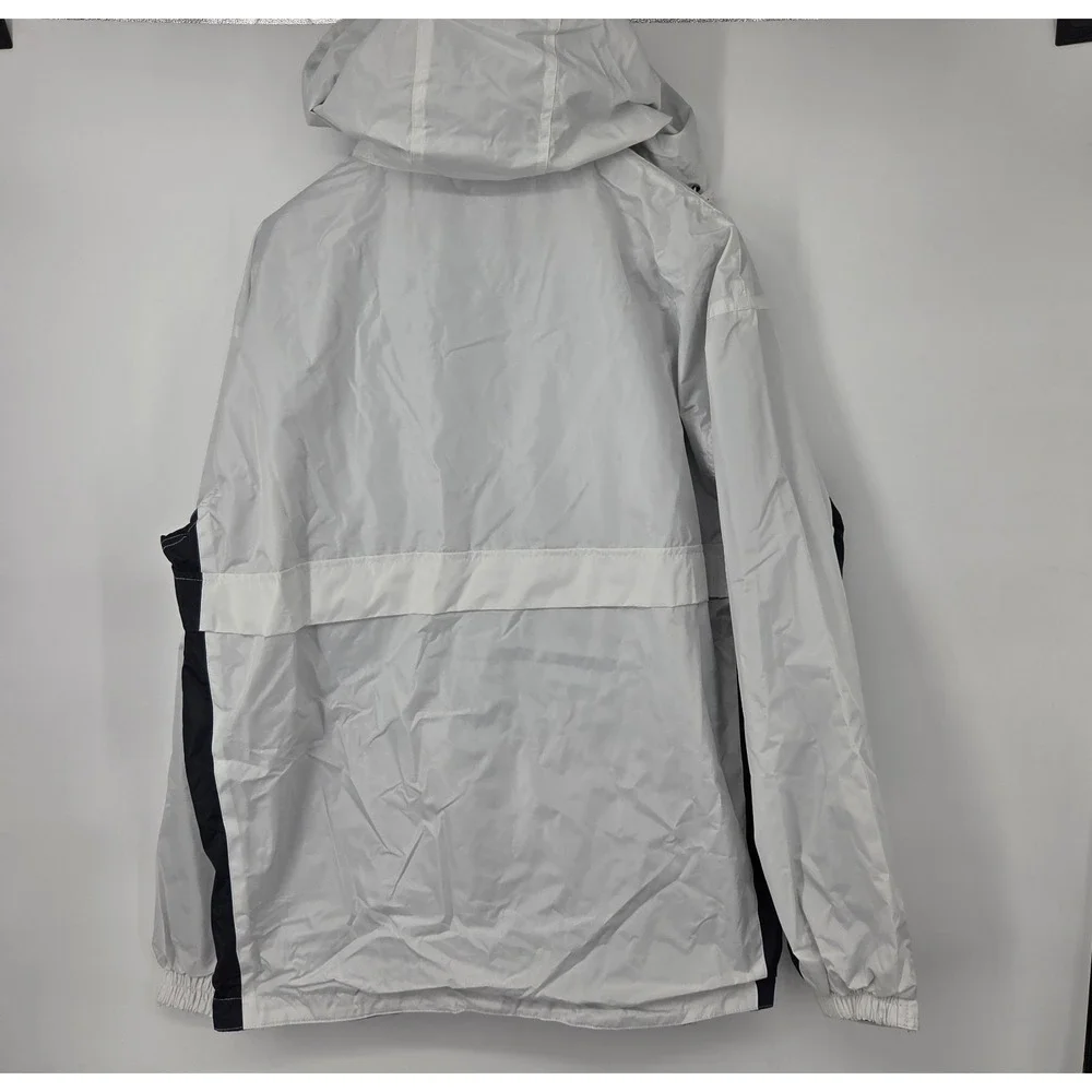 NEW Santco Alaska Jacket Mens 2XL White Hooded Windbreaker Water Resistant NWT‎